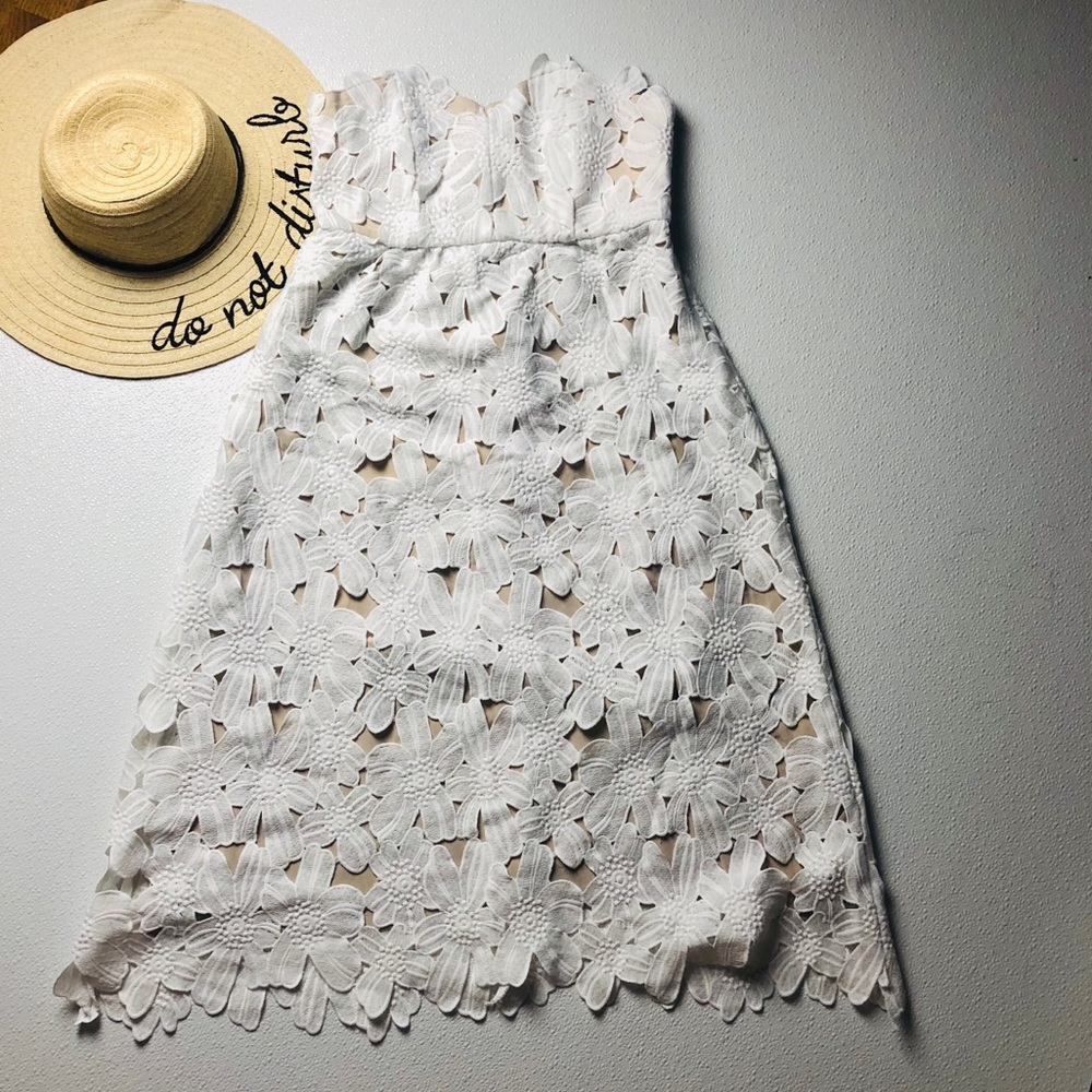Stone Cold Fox white lace sleeveless midi dress - Picture 12 of 12